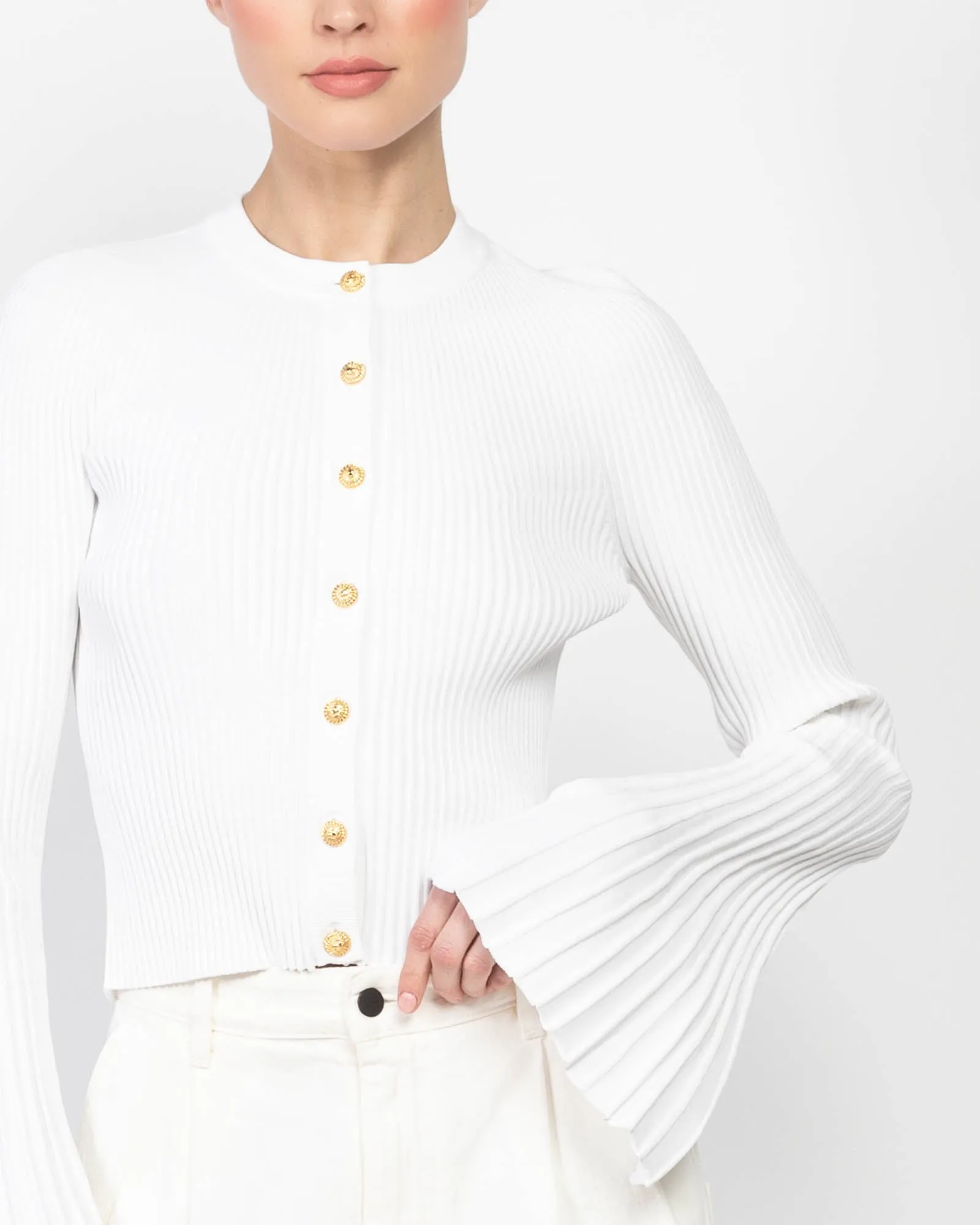 6 Button Flare Knit Cardigan sold by TNT Fashion product image thumbnail 5