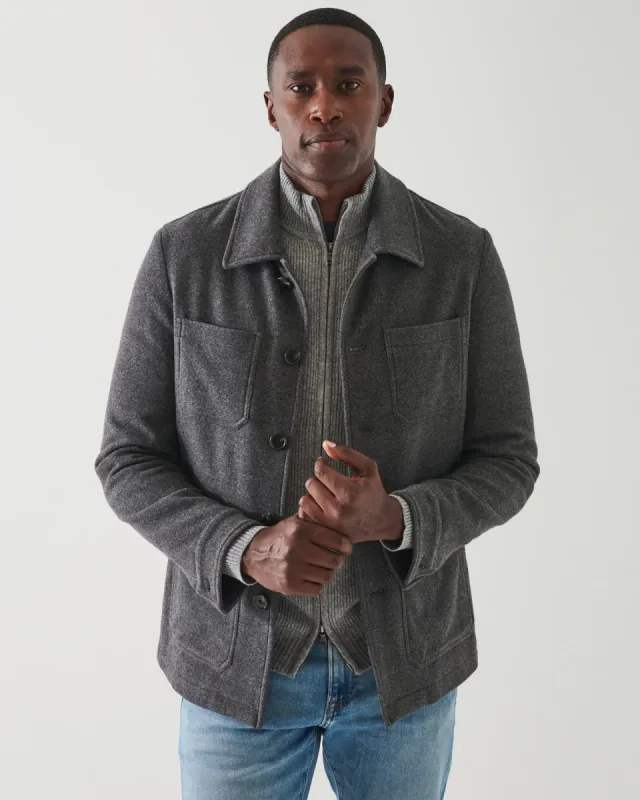 Wool Patch Pocket Shirt Jacket sold by TNT Fashion