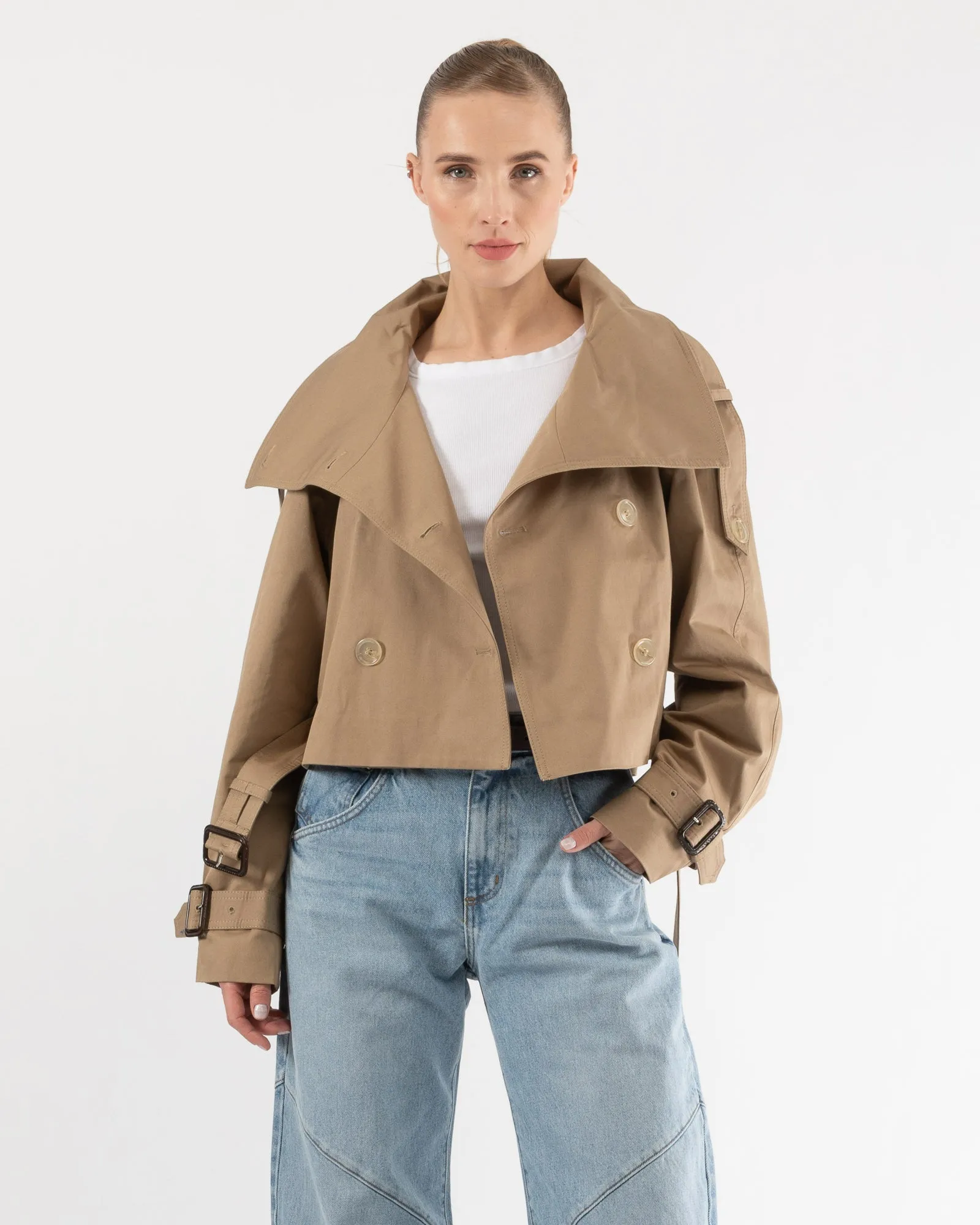 Cropped Trench Coat sold by TNT Fashion