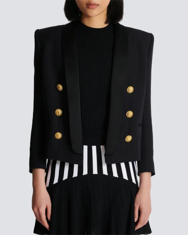 6 Button Grain de Poudre Jacket sold by TNT Fashion