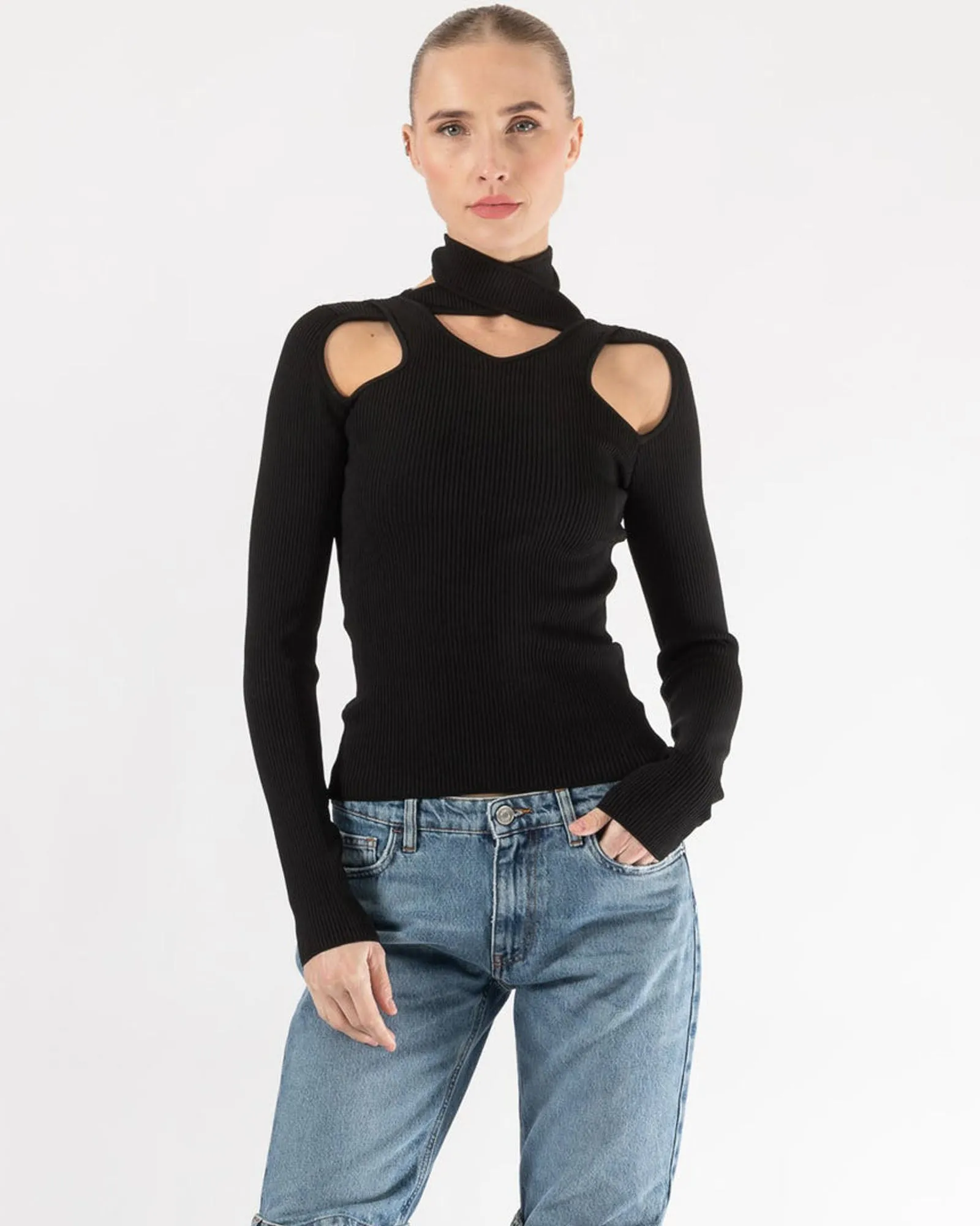 Cutout Knit Jumper sold by TNT Fashion