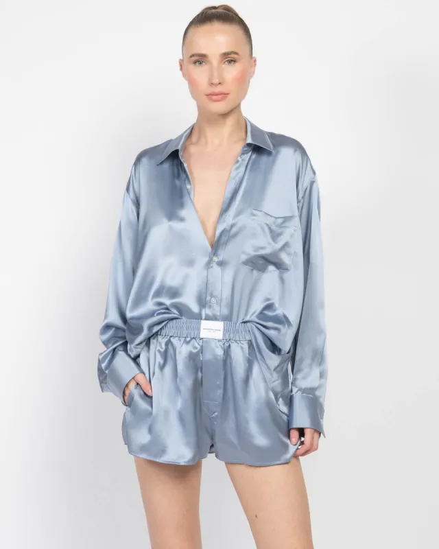 Logo Button Up Boxer Romper sold by TNT Fashion