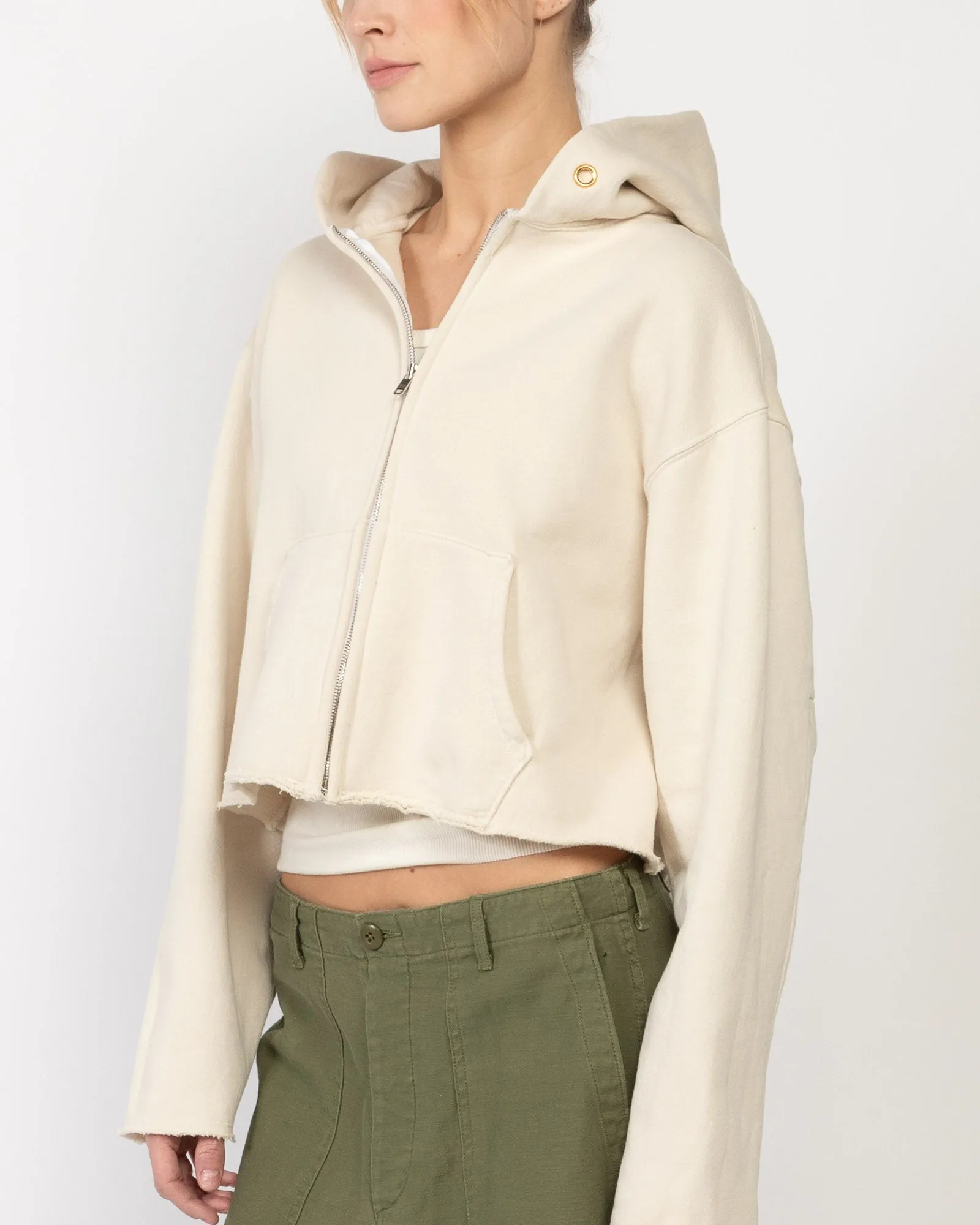 Rosa Raw Zip Hoodie sold by TNT Fashion product image thumbnail 5