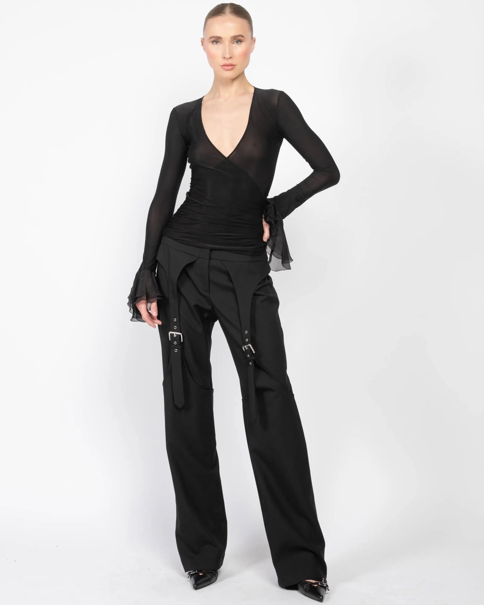 Chiffon Ruffle Top sold by TNT Fashion product image thumbnail 2