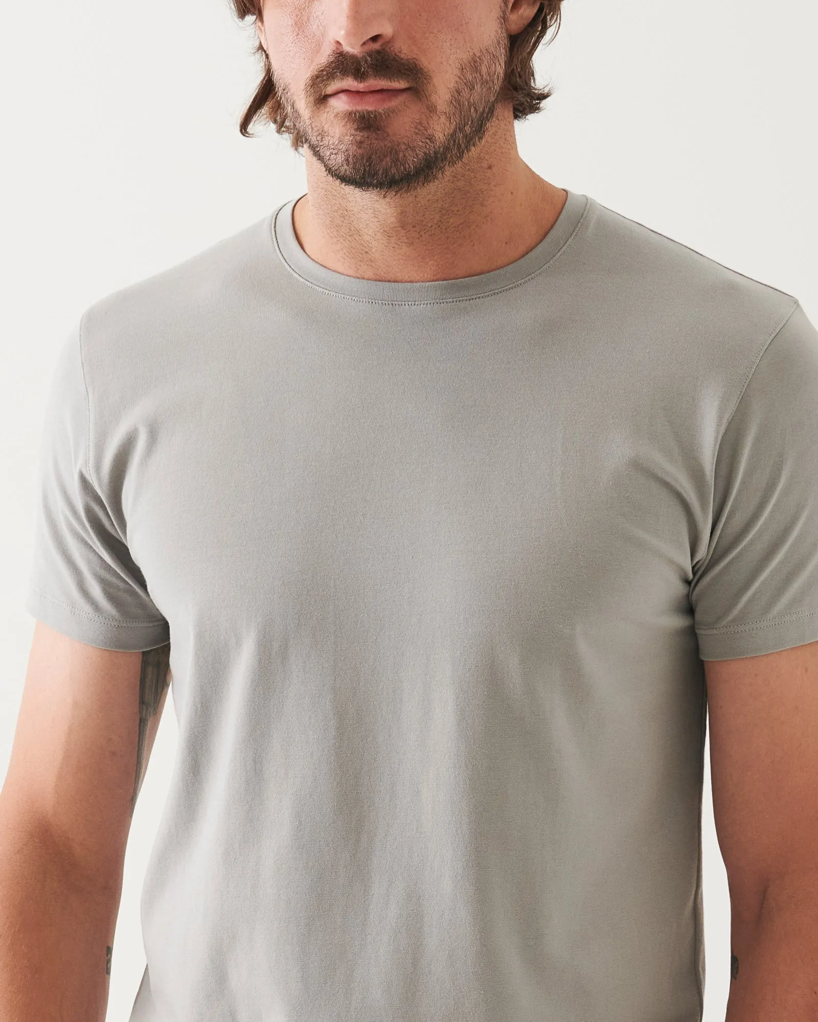 Short Sleeve Stretch Crew Tee sold by TNT Fashion product image thumbnail 2