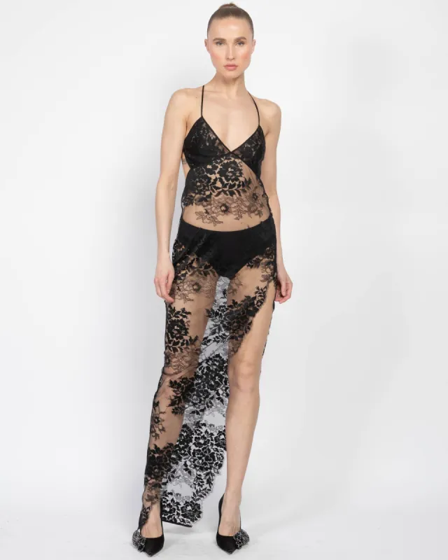 Cut Out Lace Gown sold by TNT Fashion