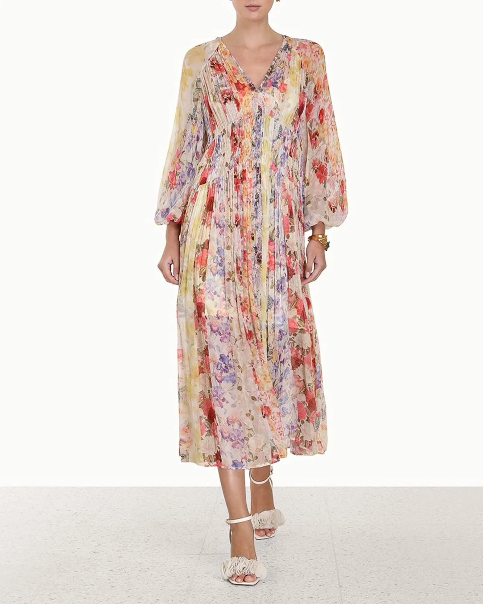 Wonderland Floral Midi Dress sold by TNT Fashion