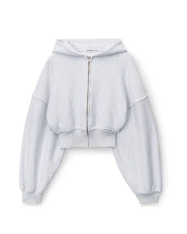 Crop Zip Hoodie sold by TNT Fashion