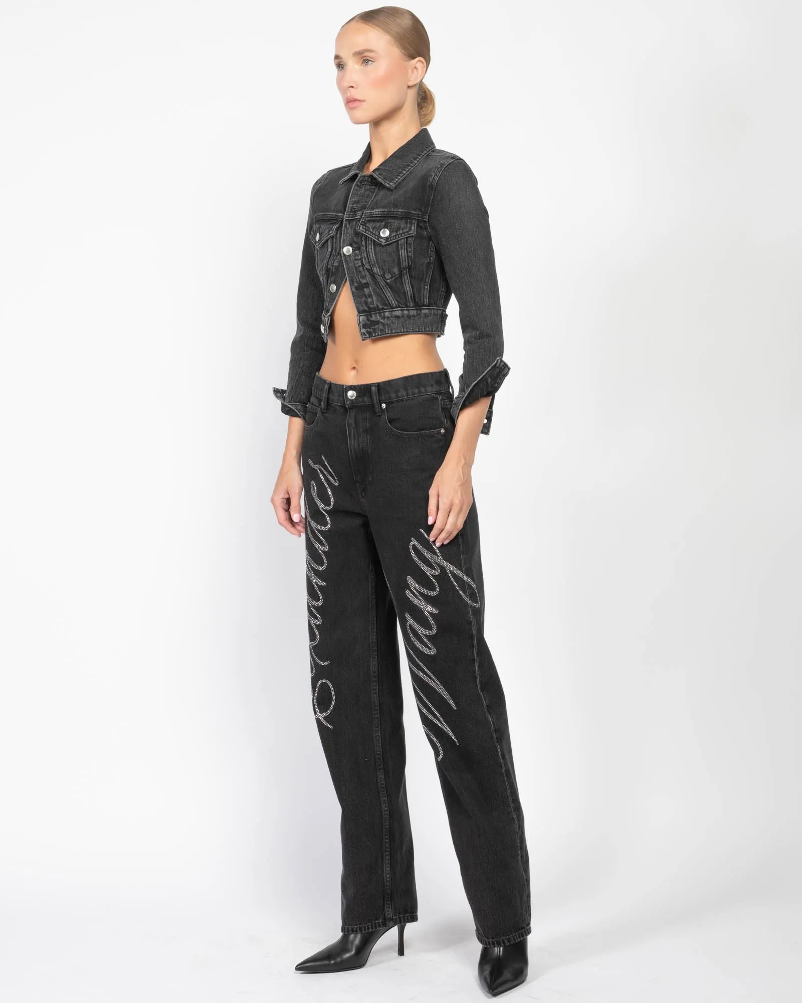 Hotfix Logo Jeans sold by TNT Fashion product image thumbnail 4
