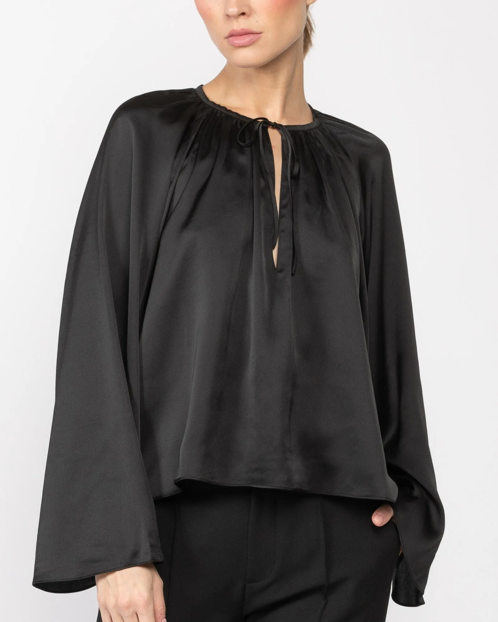 V-Neck Shirred Blouse sold by TNT Fashion product image thumbnail 5