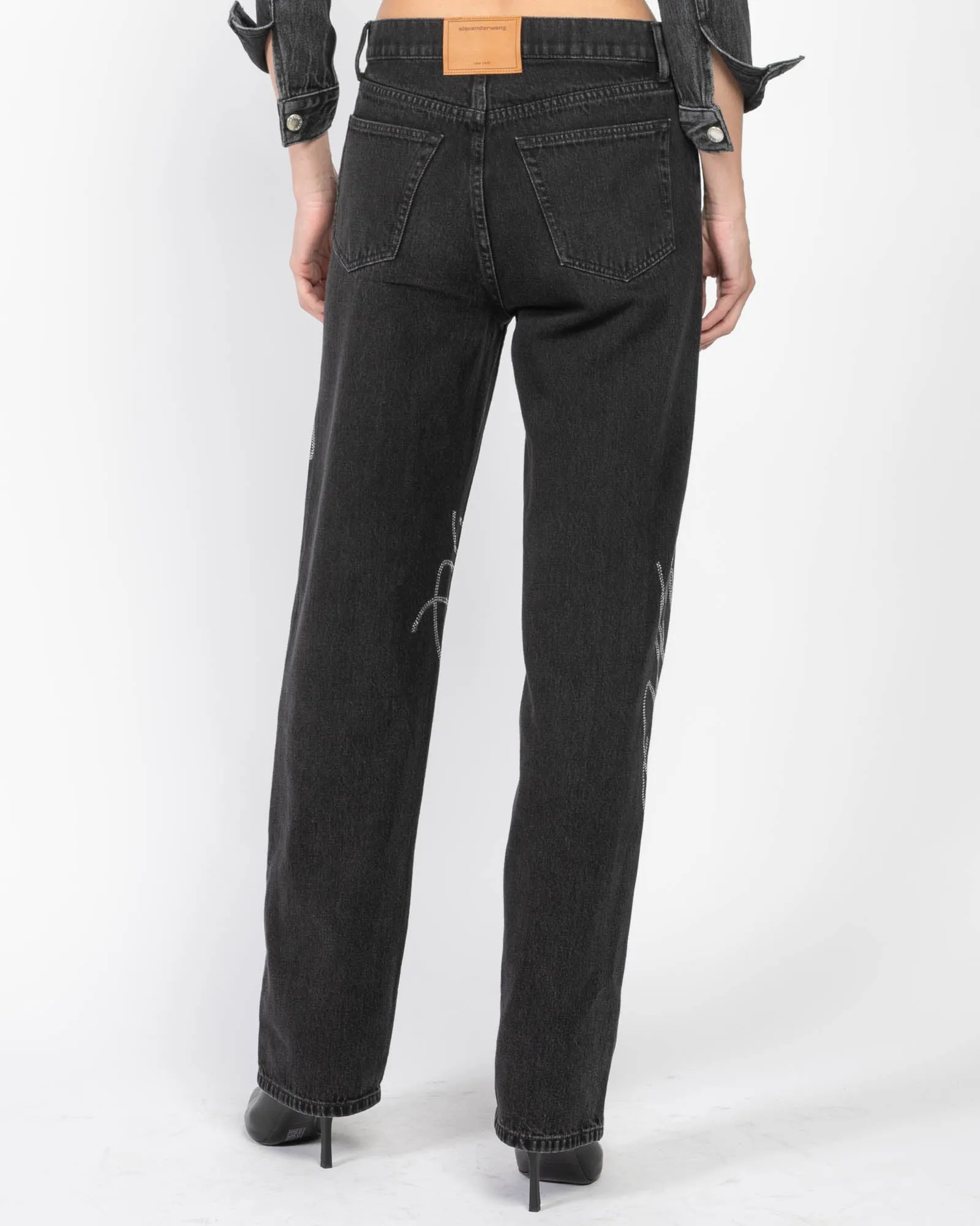 Hotfix Logo Jeans sold by TNT Fashion product image thumbnail 3