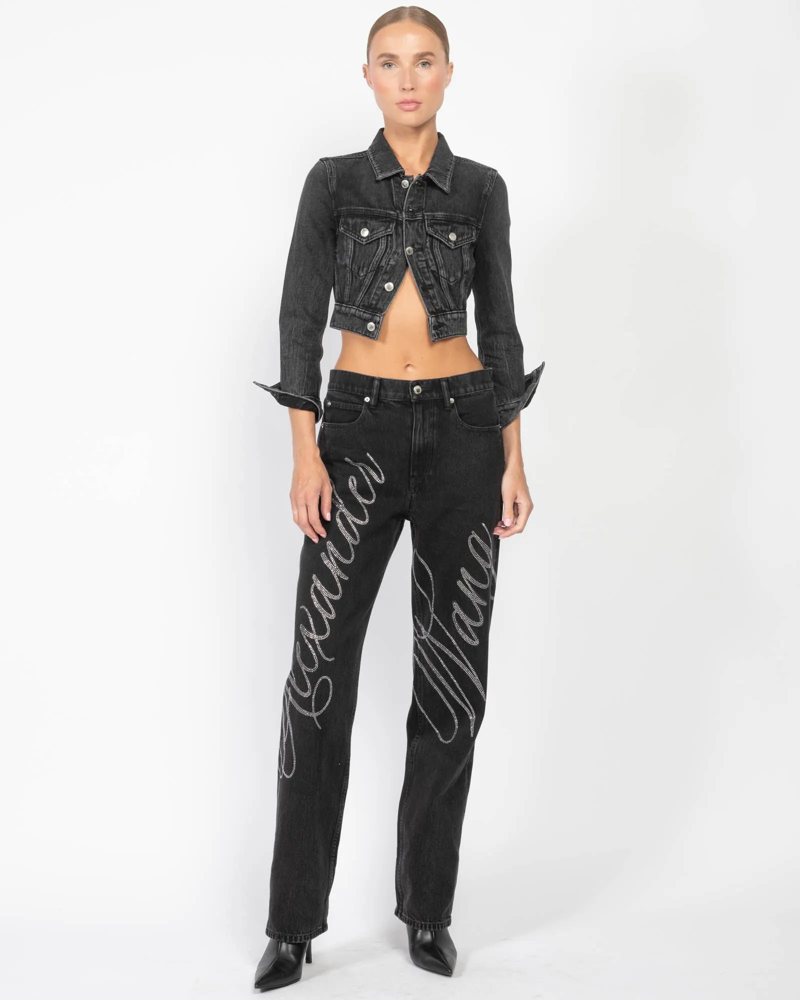 Hotfix Logo Jeans sold by TNT Fashion product image thumbnail 2
