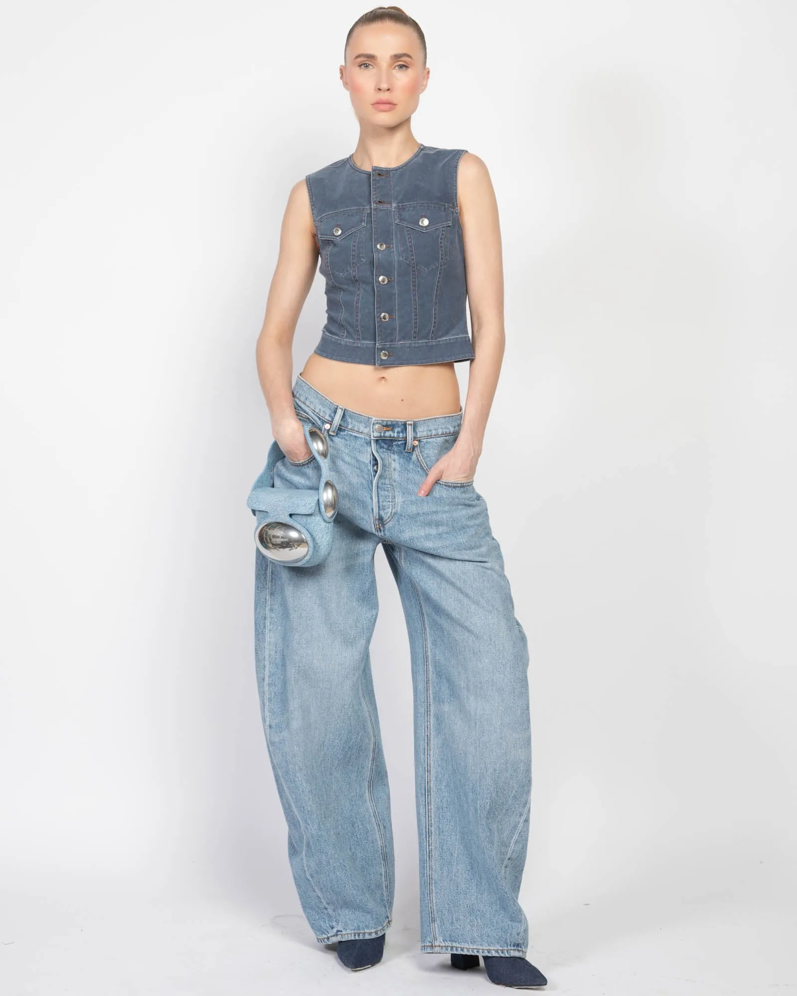 Oversized Round Jeans sold by TNT Fashion product image thumbnail 2