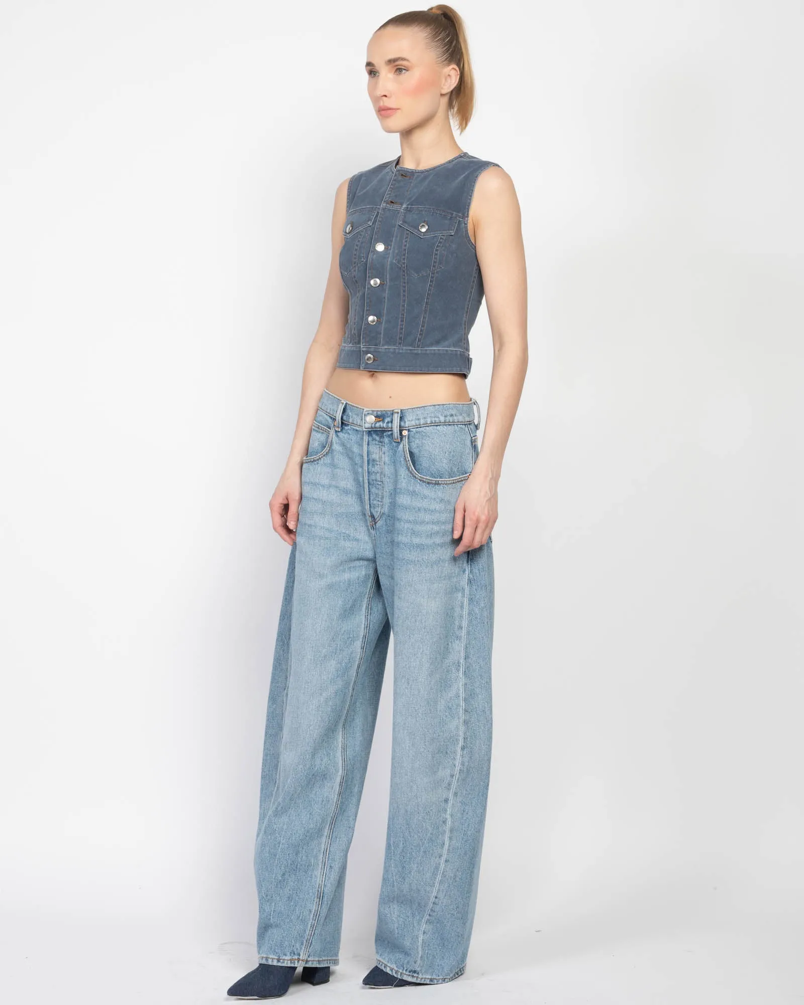 Oversized Round Jeans sold by TNT Fashion product image thumbnail 4