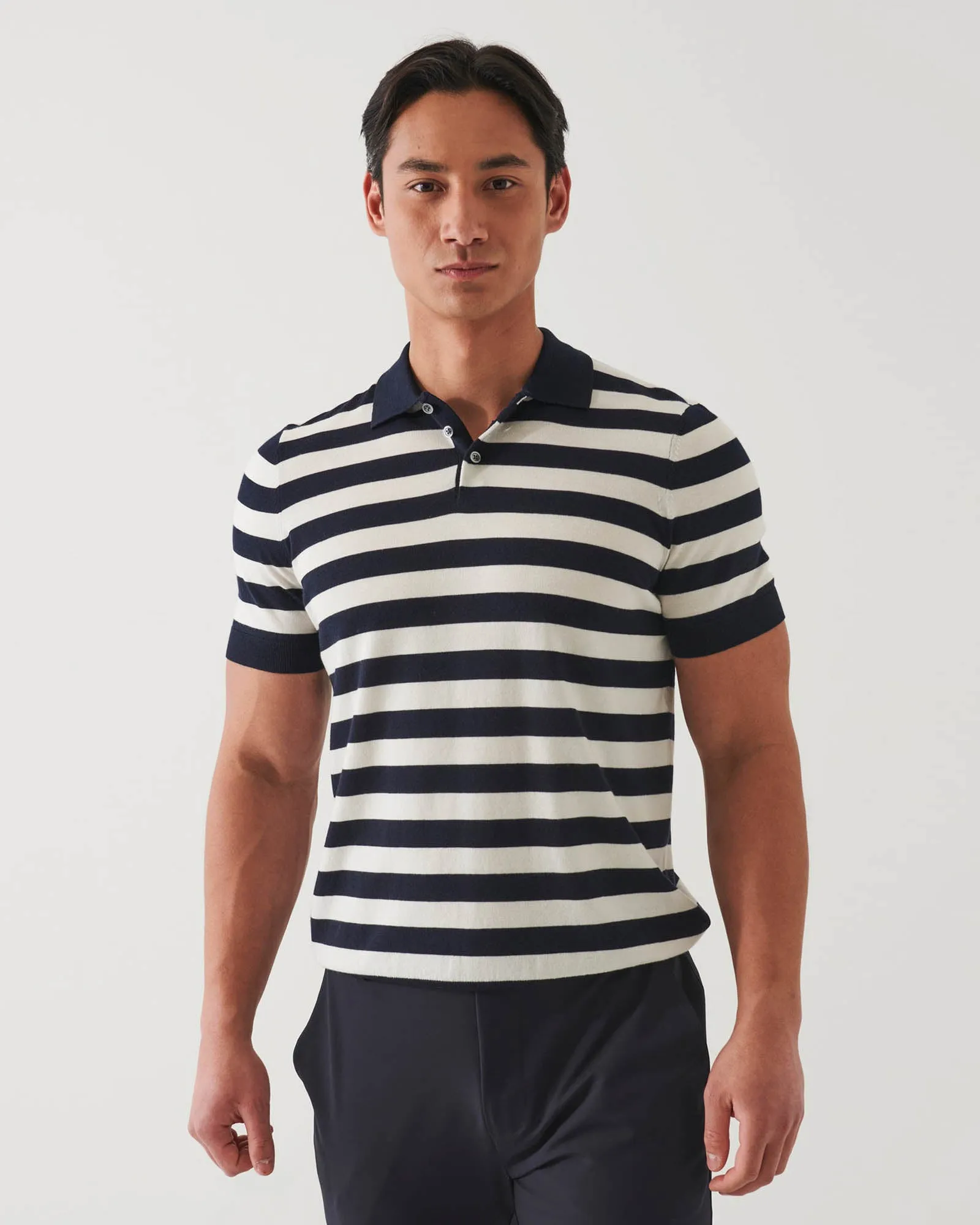 Stripe Polo sold by TNT Fashion