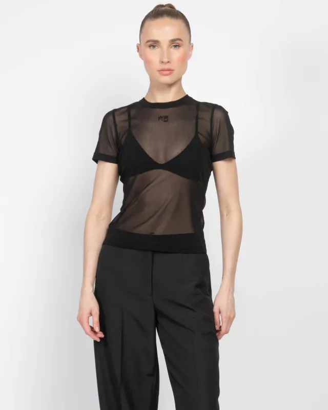 Short Sleeve Mesh Top sold by TNT Fashion