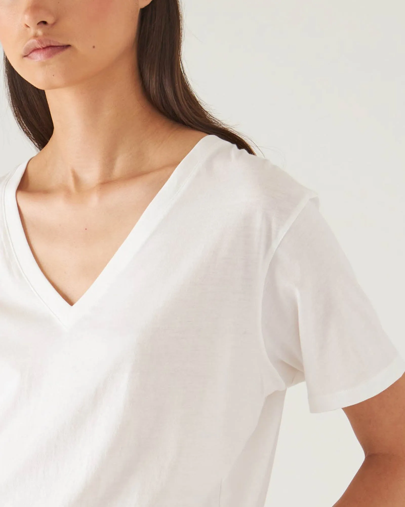 Classic V-Neck Boyfriend T-Shirt sold by TNT Fashion product image thumbnail 3