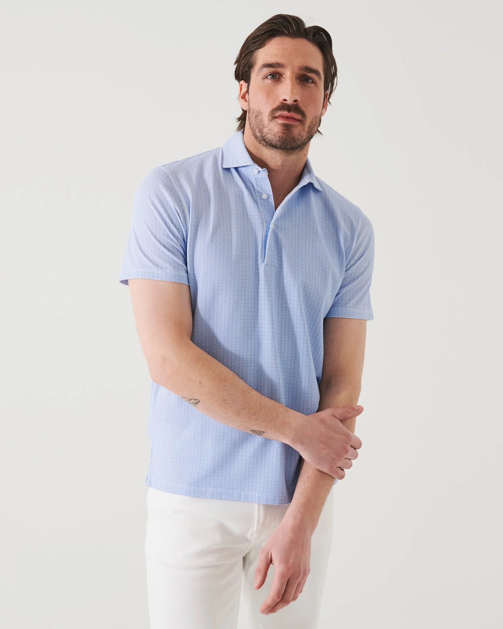 Pima Stretch Printed Polo sold by TNT Fashion product image thumbnail 2