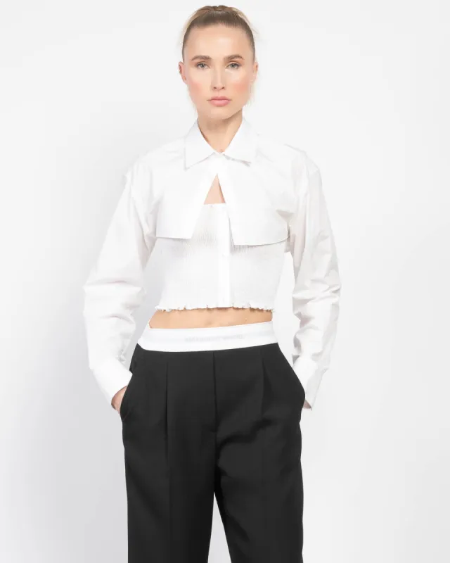 Layered Smocked Cami Overshirt sold by TNT Fashion