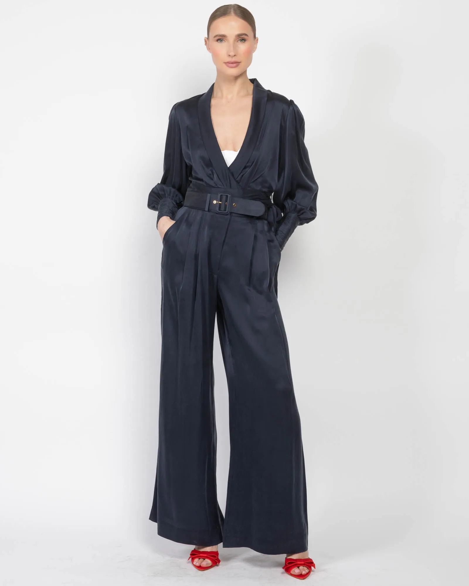 Silk Tuck Pants sold by TNT Fashion product image thumbnail 2