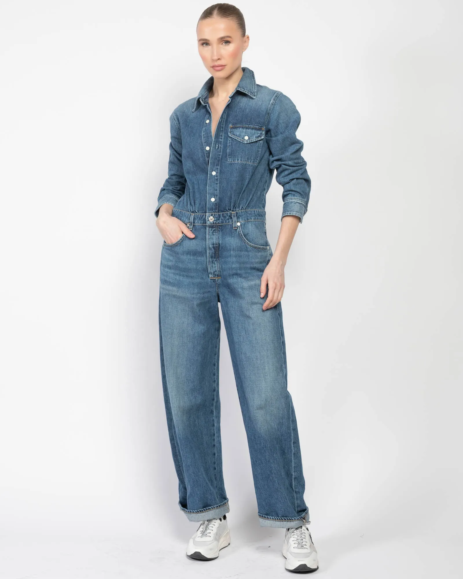 Maisie Denim Jumpsuit sold by TNT Fashion