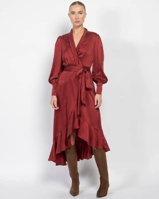Silk Wrap Dress sold by TNT Fashion