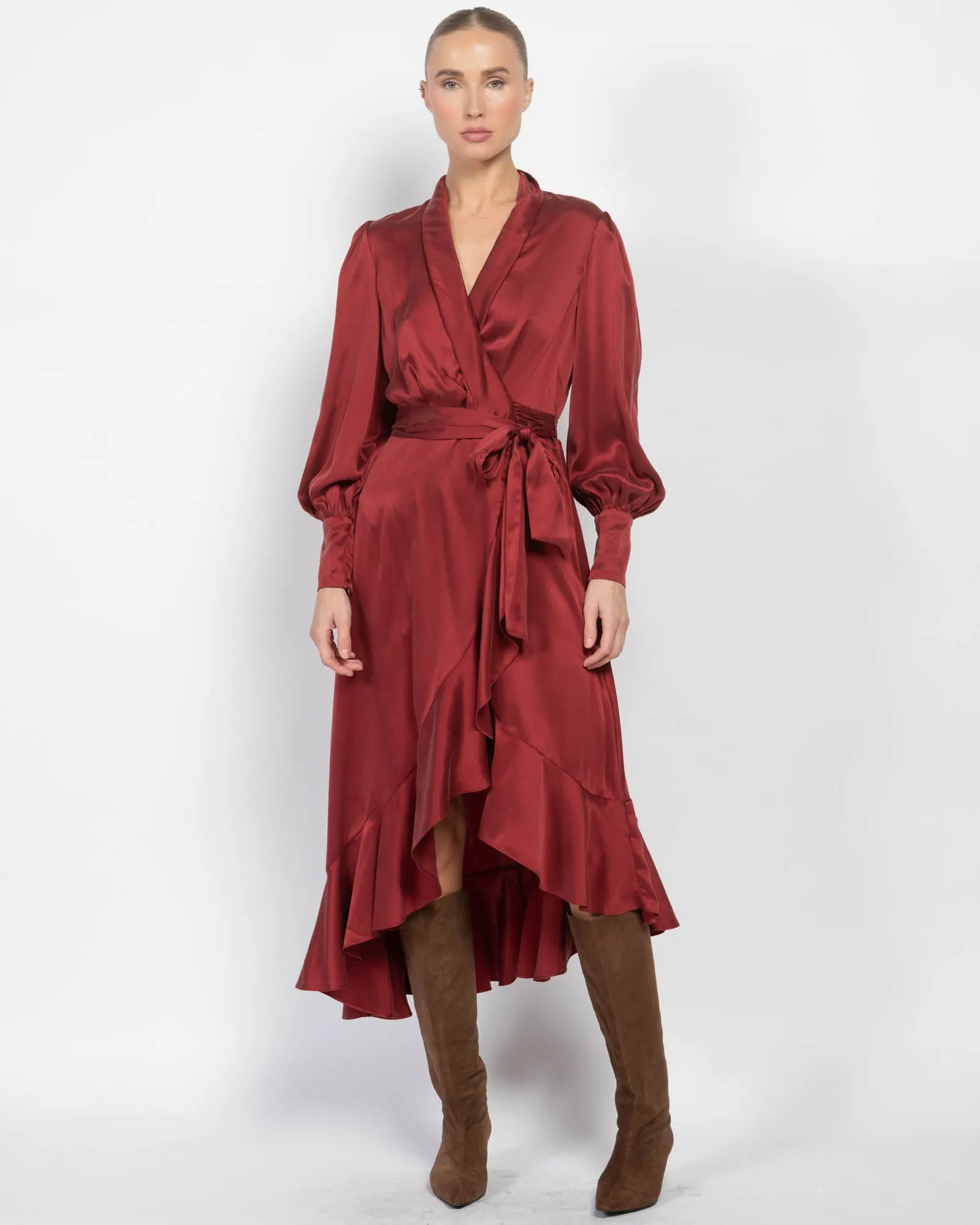 Silk Wrap Dress sold by TNT Fashion