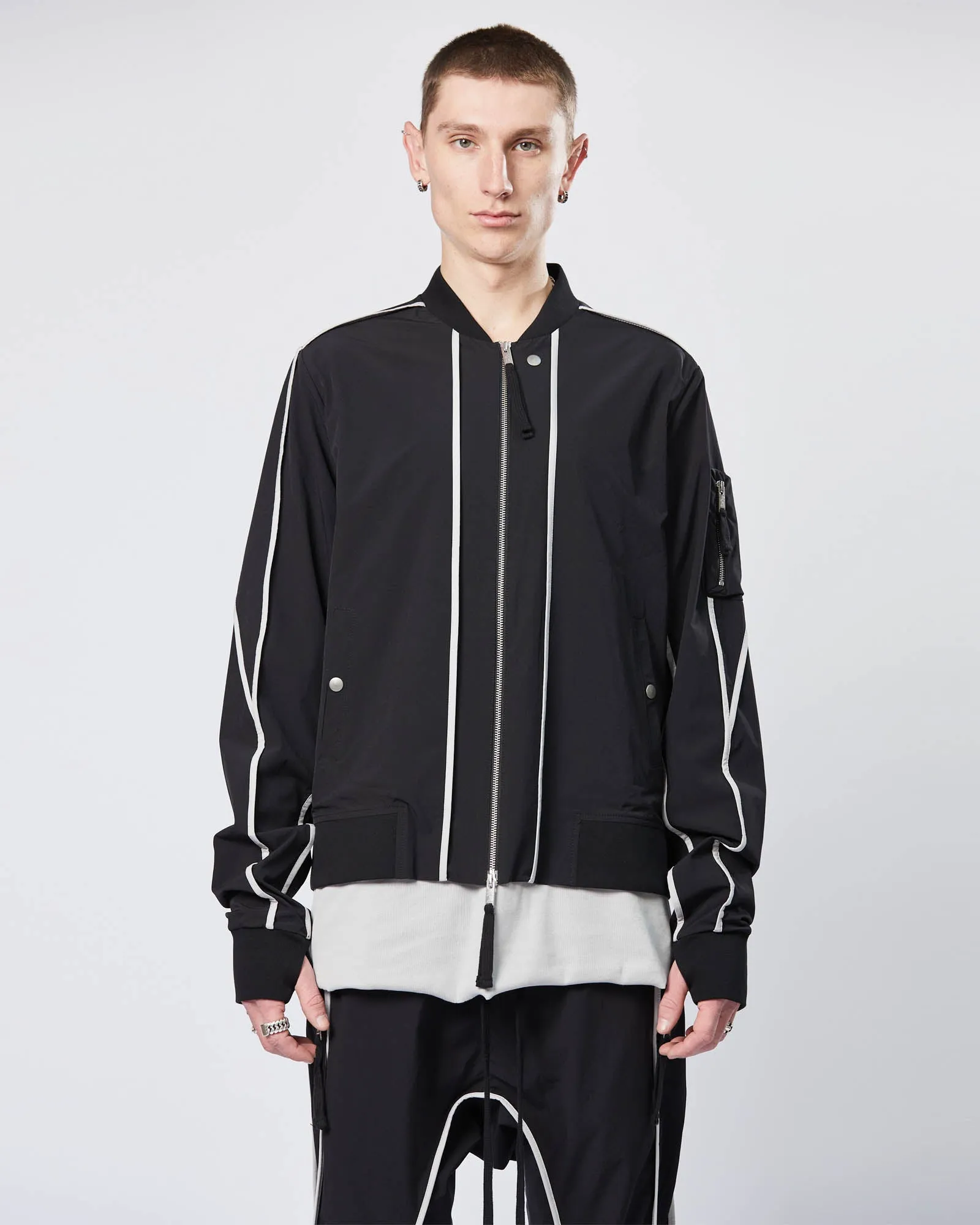 Contrast Stripe Jacket sold by TNT Fashion