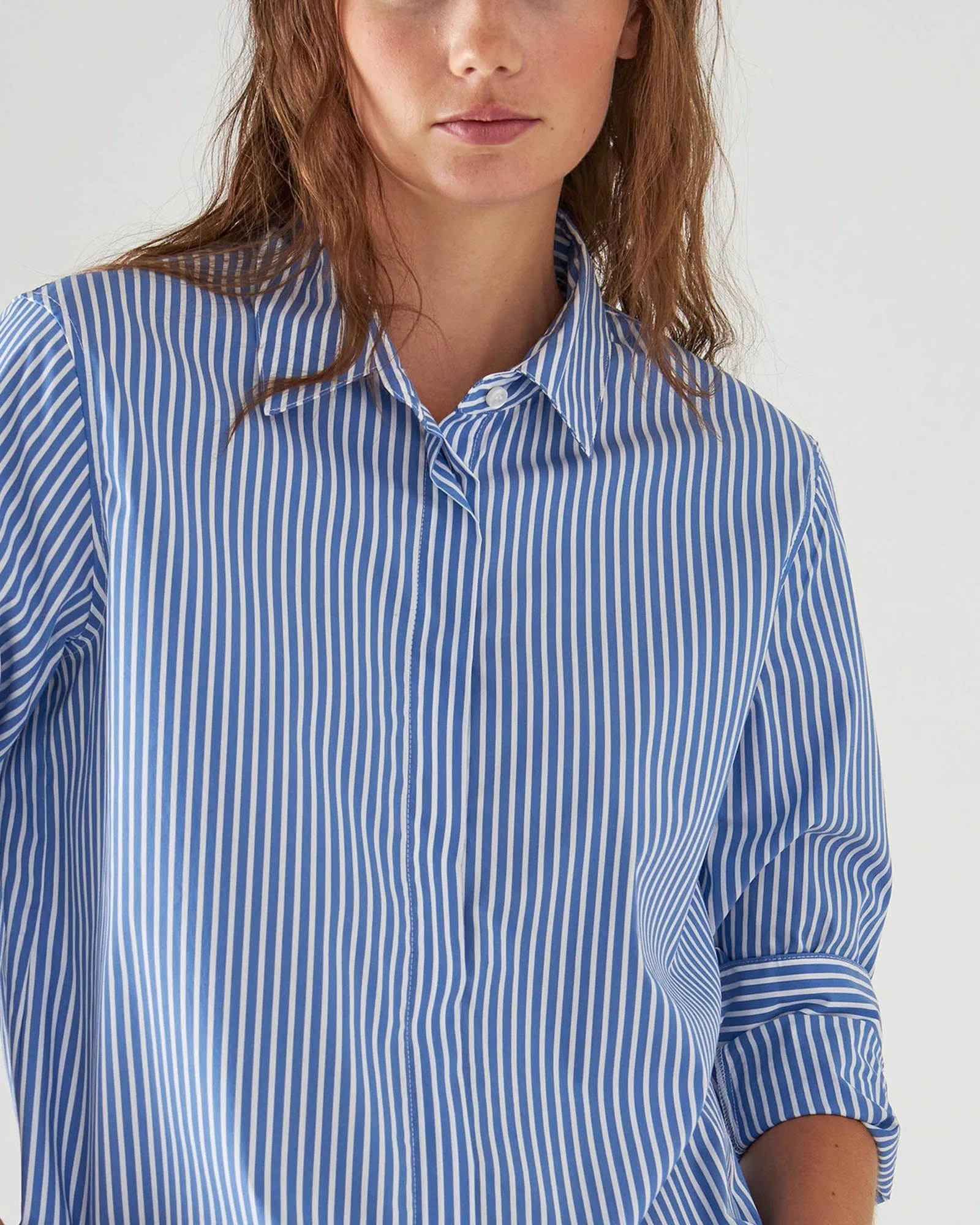 Cotton Stretch Striped Shirt sold by TNT Fashion product image thumbnail 4