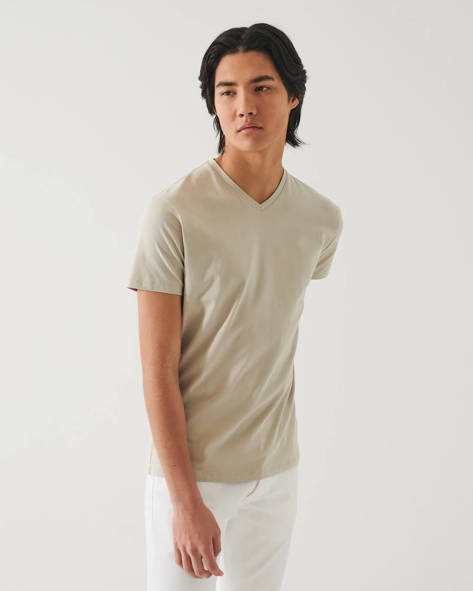 V-Neck Stretch Tee sold by TNT Fashion product image thumbnail 3