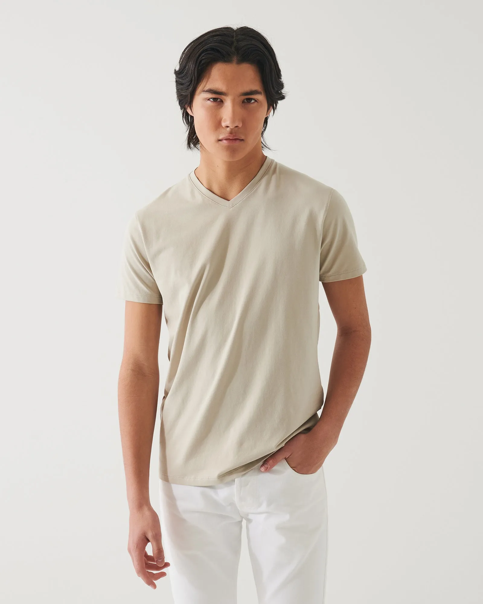 V-Neck Stretch Tee sold by TNT Fashion