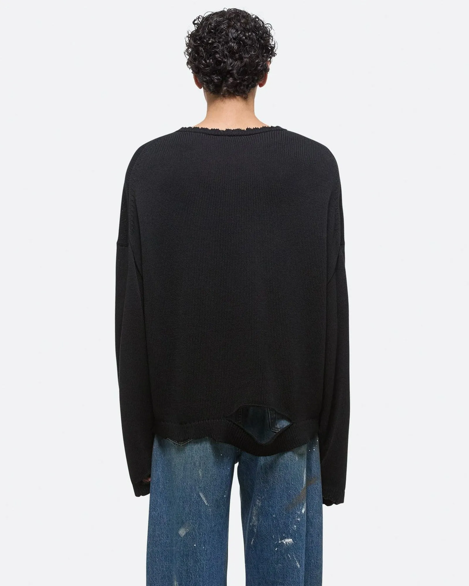 Distressed Long Sleeve Sweater sold by TNT Fashion product image thumbnail 4