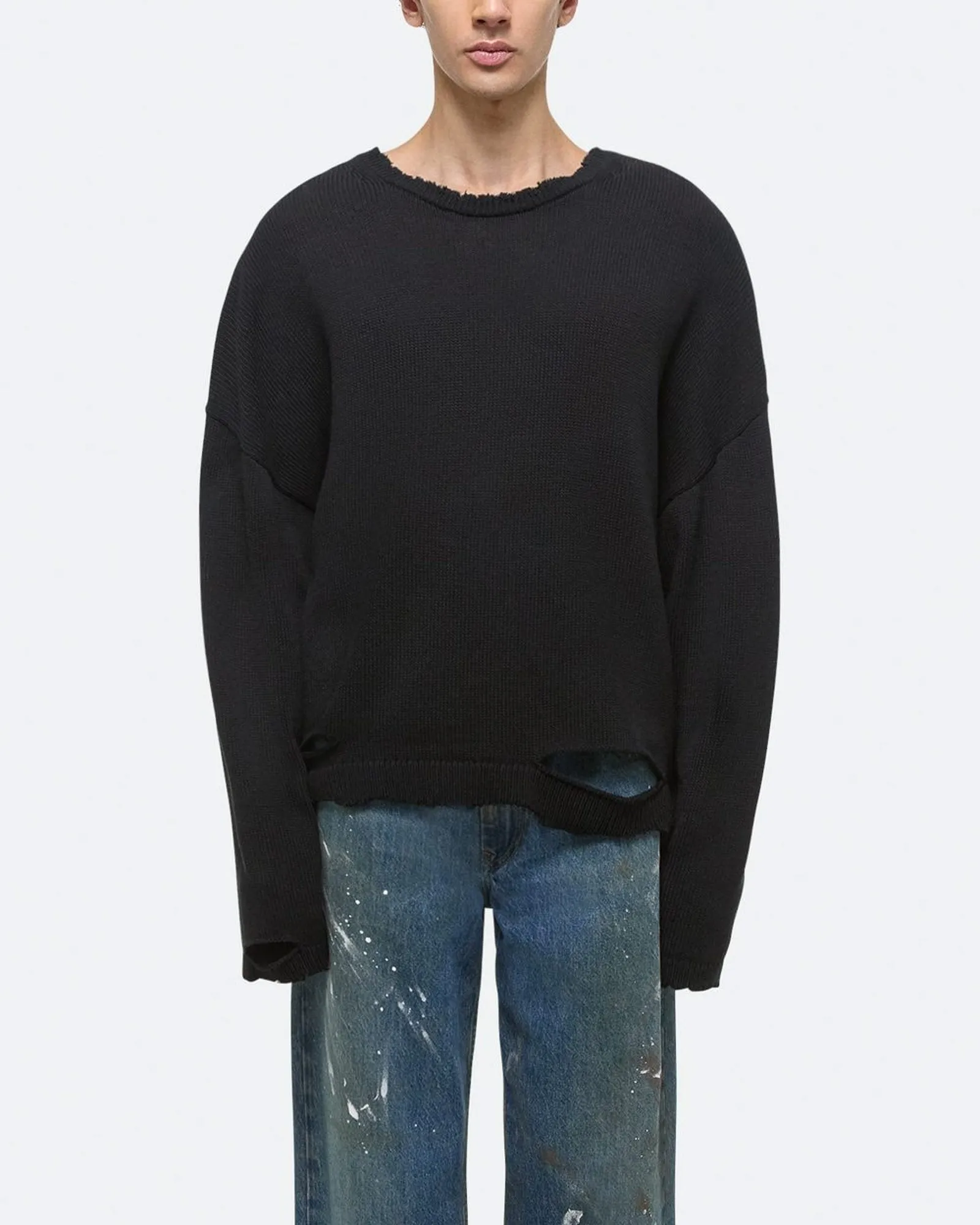 Distressed Long Sleeve Sweater sold by TNT Fashion