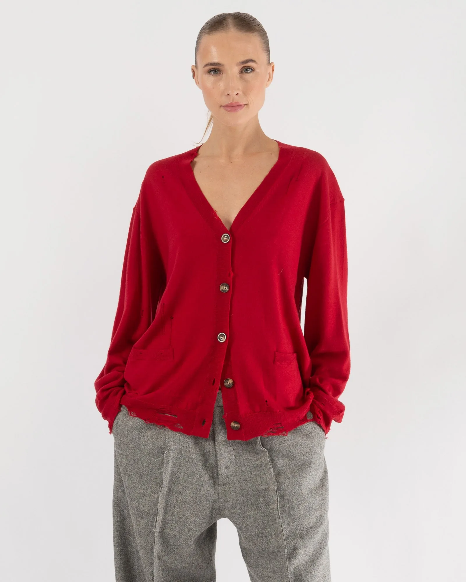 Distressed Edge Cardigan sold by TNT Fashion