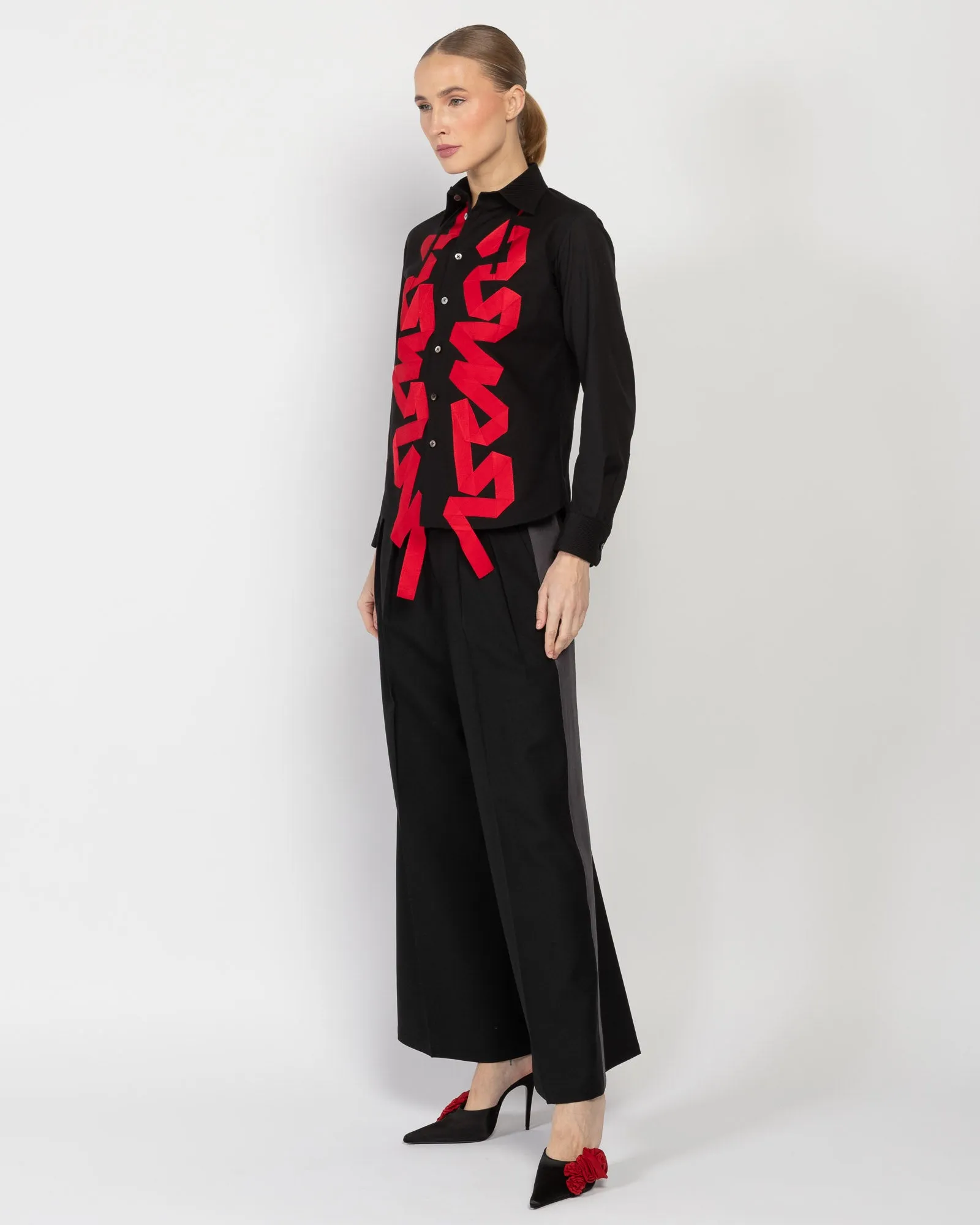 Ribbon Work Shirt sold by TNT Fashion product image thumbnail 4