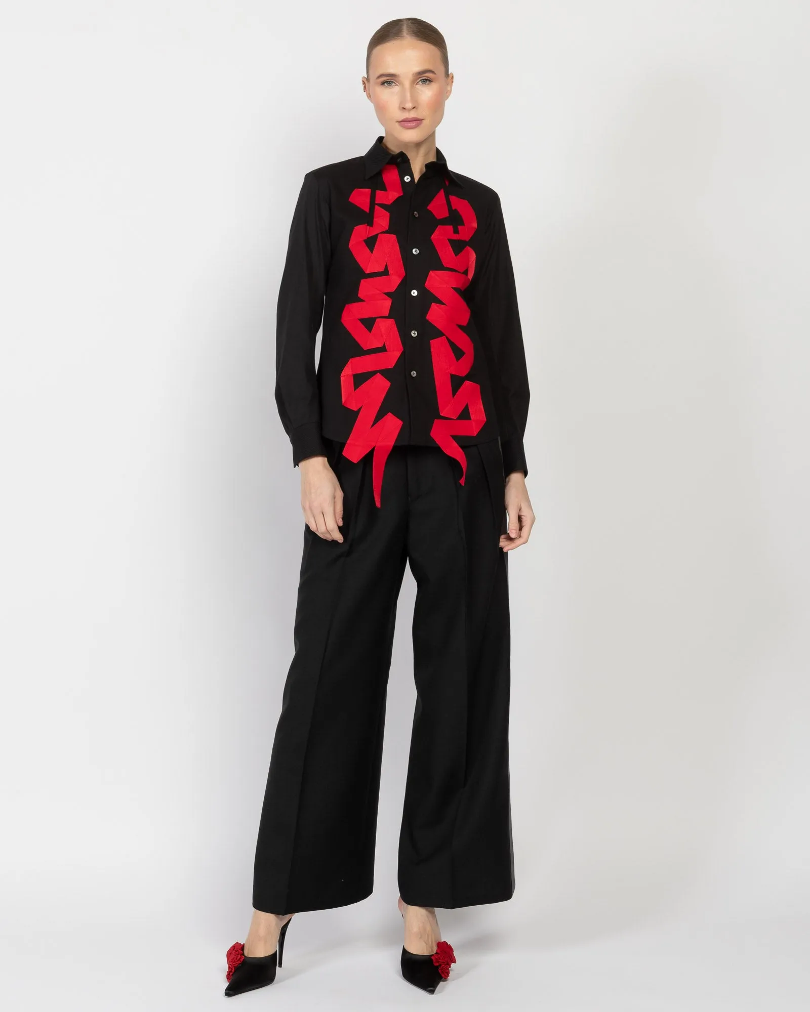 Ribbon Work Shirt sold by TNT Fashion product image thumbnail 2