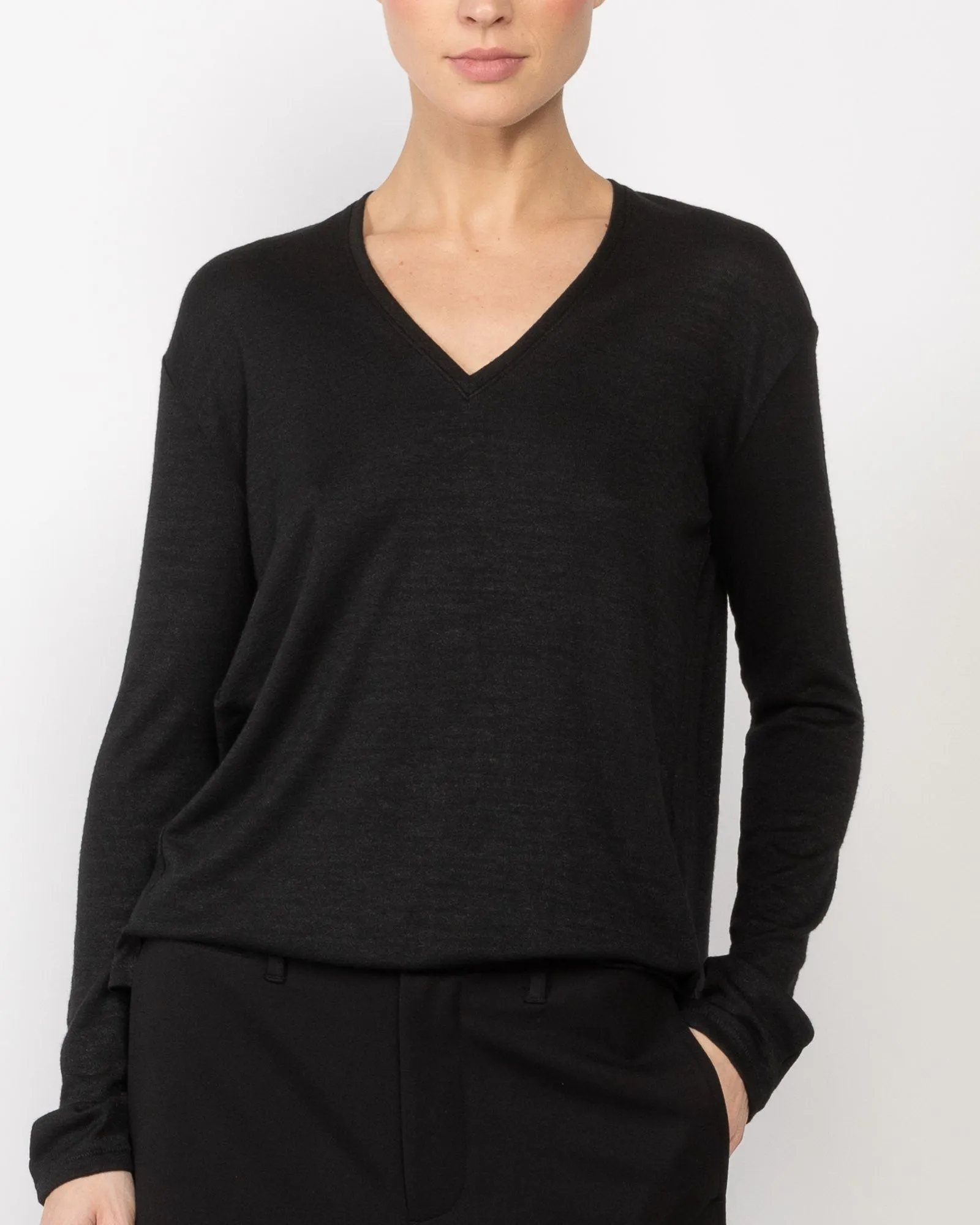 Long Sleeve V-Neck Top sold by TNT Fashion product image thumbnail 5