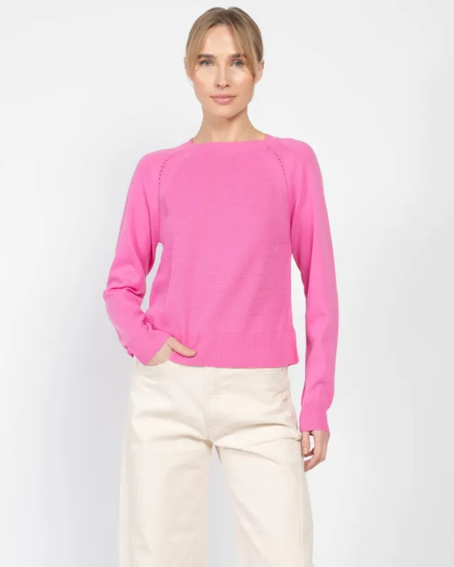 Textured Stitch Raglan Crewneck sold by TNT Fashion
