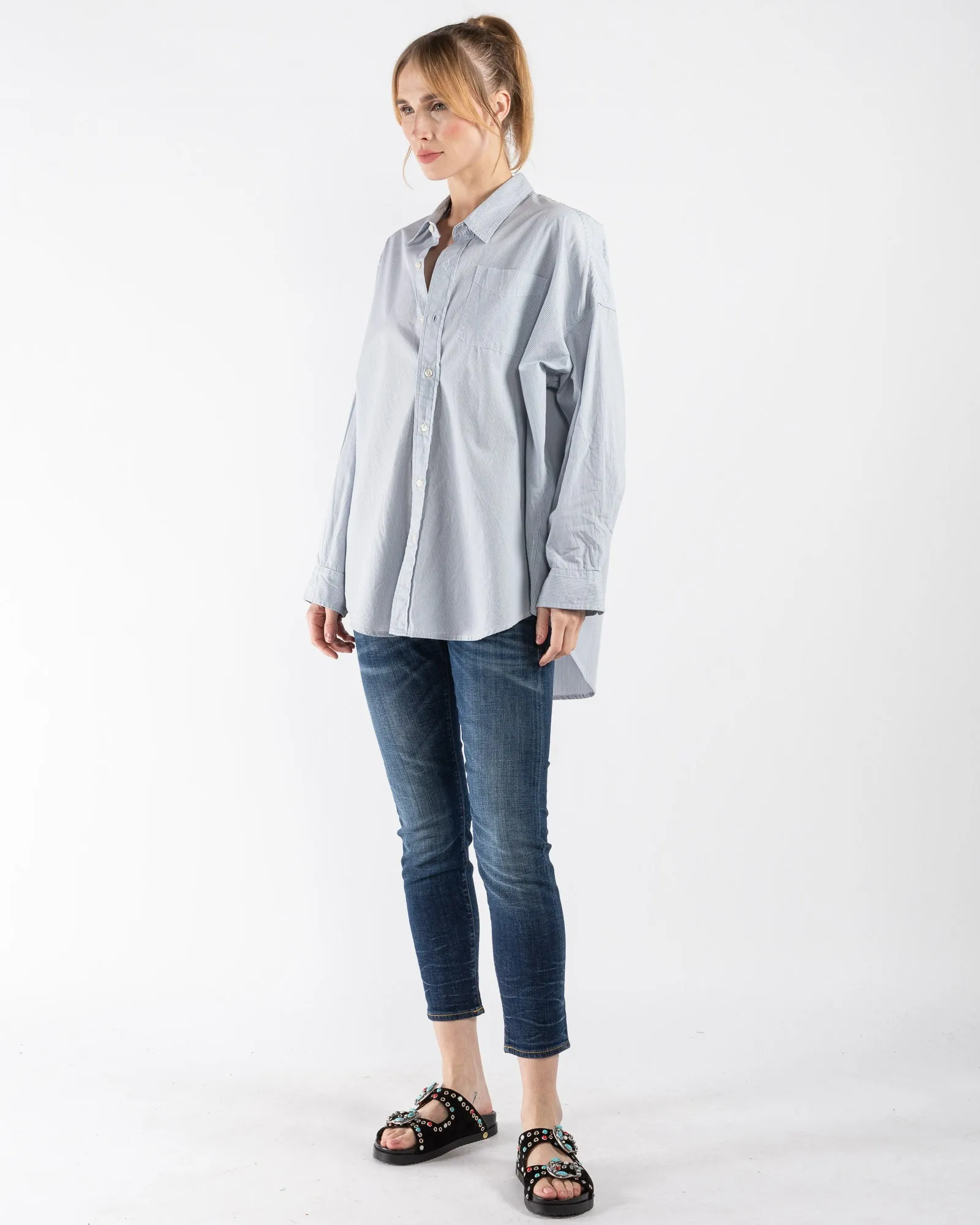 Drop Neck Oxford Shirt sold by TNT Fashion product image thumbnail 3