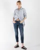 Drop Neck Oxford Shirt sold by TNT Fashion