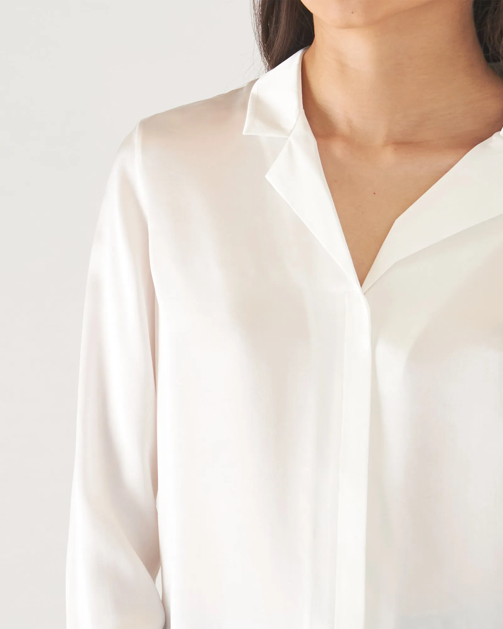 Long Sleeve Silk Camp Shirt sold by TNT Fashion product image thumbnail 4