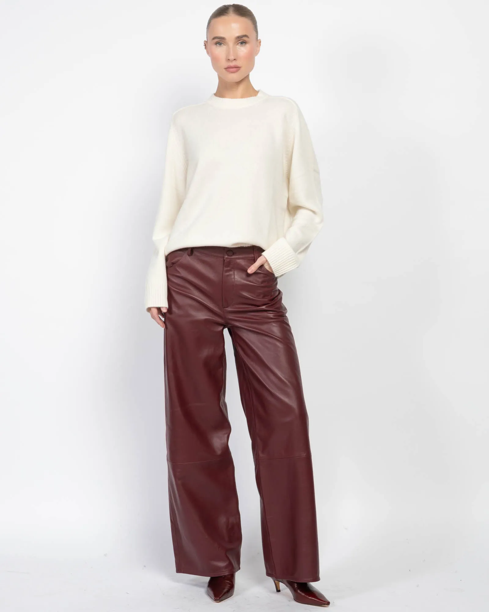 Figari Leather Pants sold by TNT Fashion product image thumbnail 2