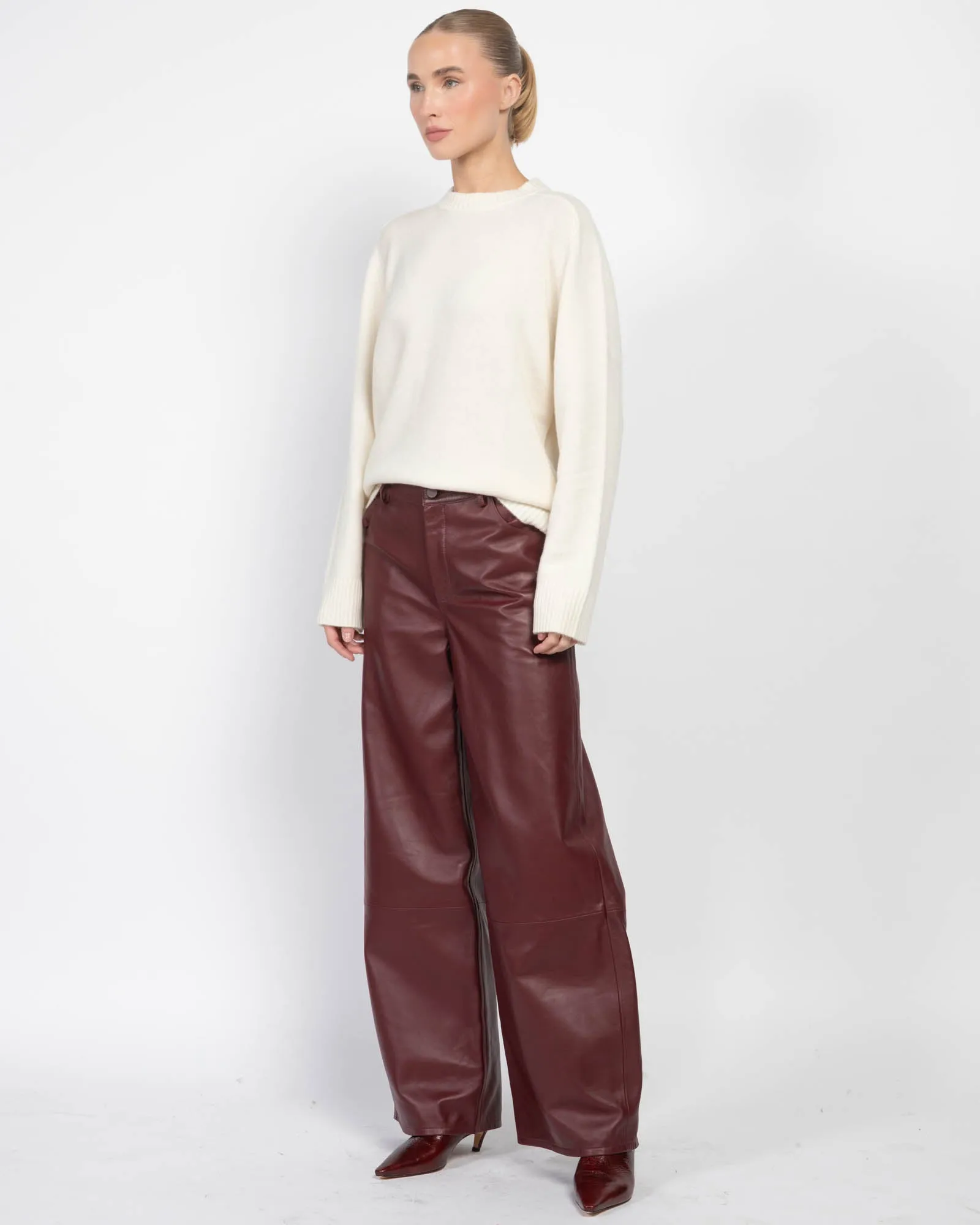 Figari Leather Pants sold by TNT Fashion product image thumbnail 4