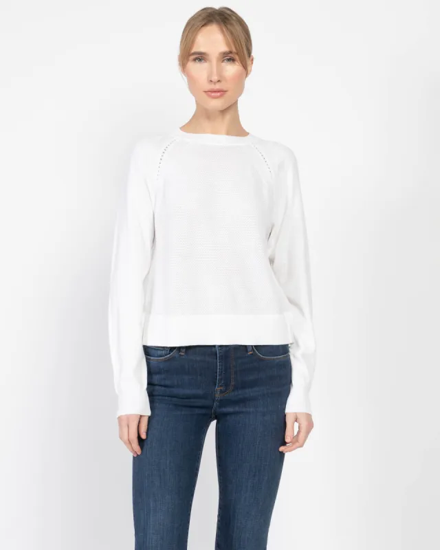 Textured Stitch Raglan Crewneck sold by TNT Fashion