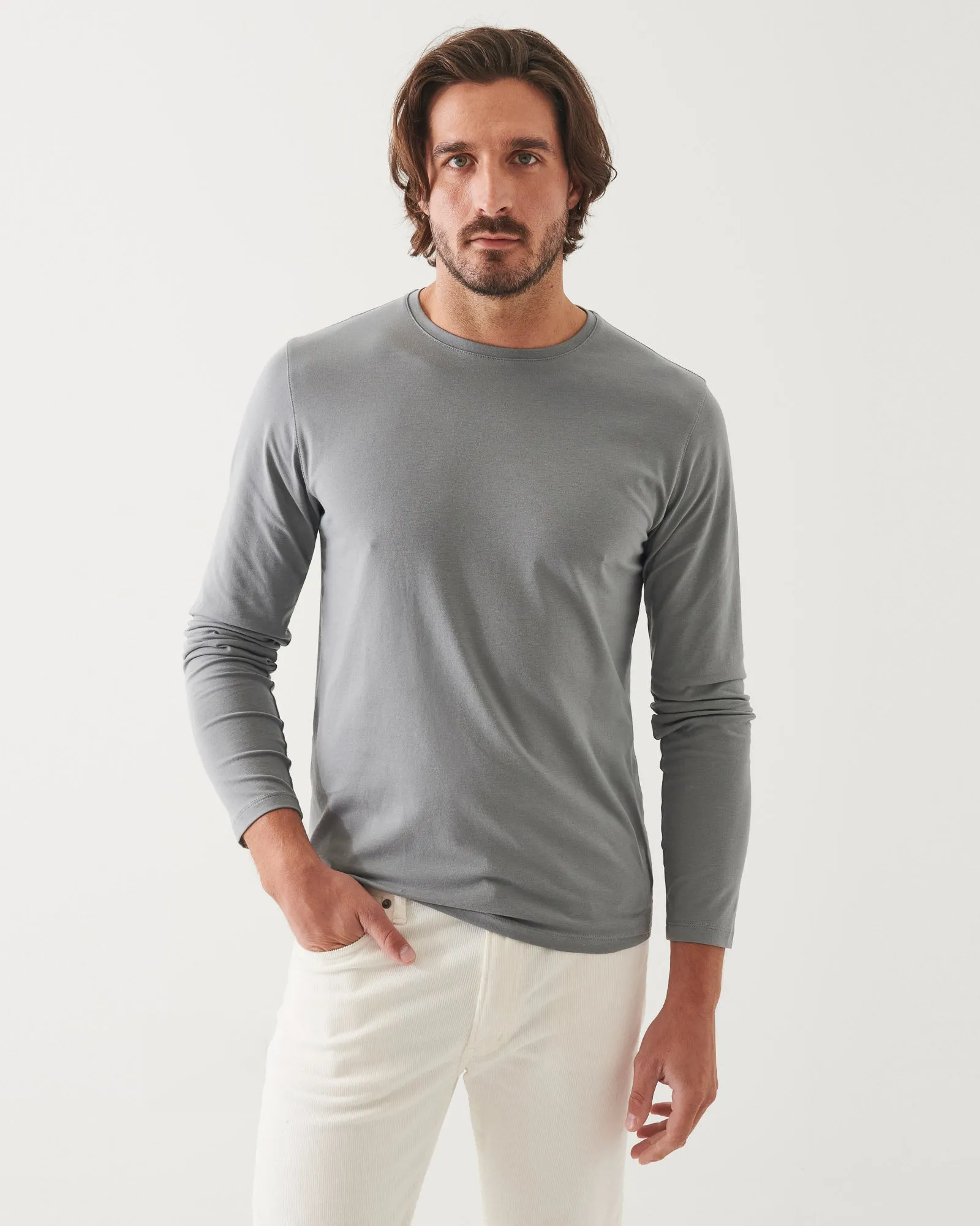 Long Sleeve Iconic Crew Tee sold by TNT Fashion