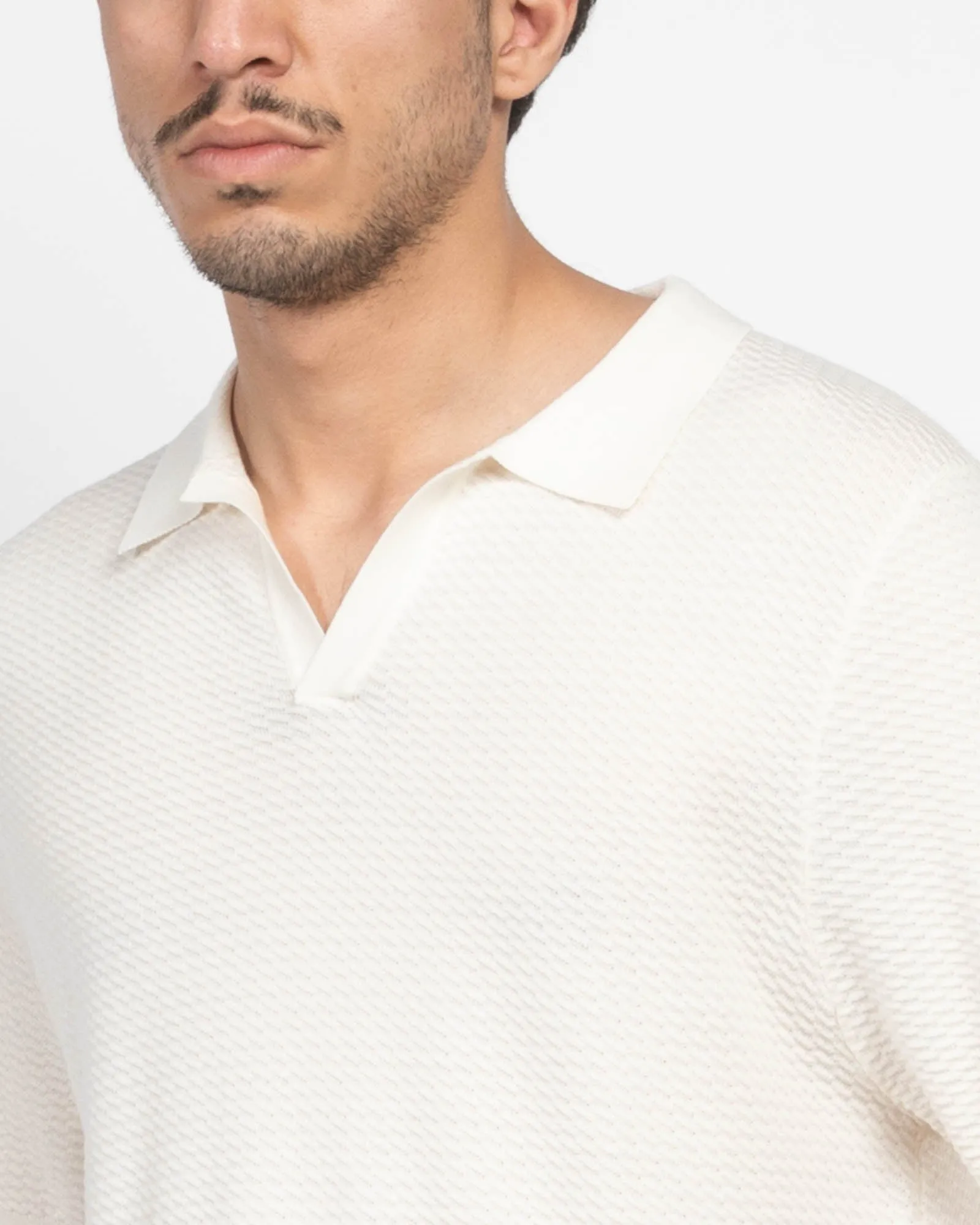 Cotton Cupro Open Polo sold by TNT Fashion product image thumbnail 5