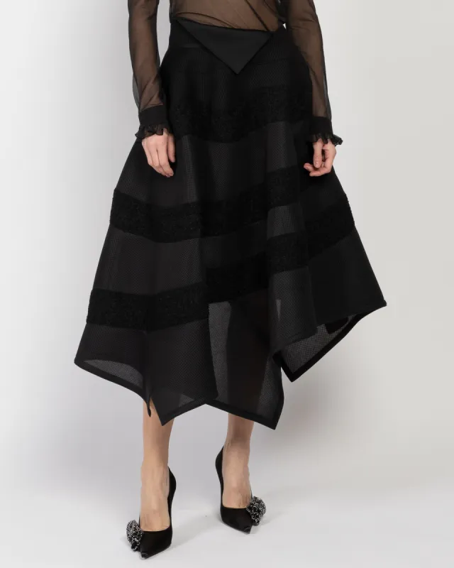Asymmetric Flare Skirt sold by TNT Fashion