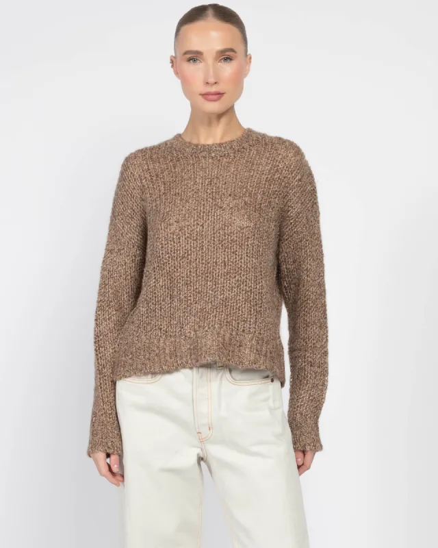 Open Gauge Crewneck Sweater sold by TNT Fashion