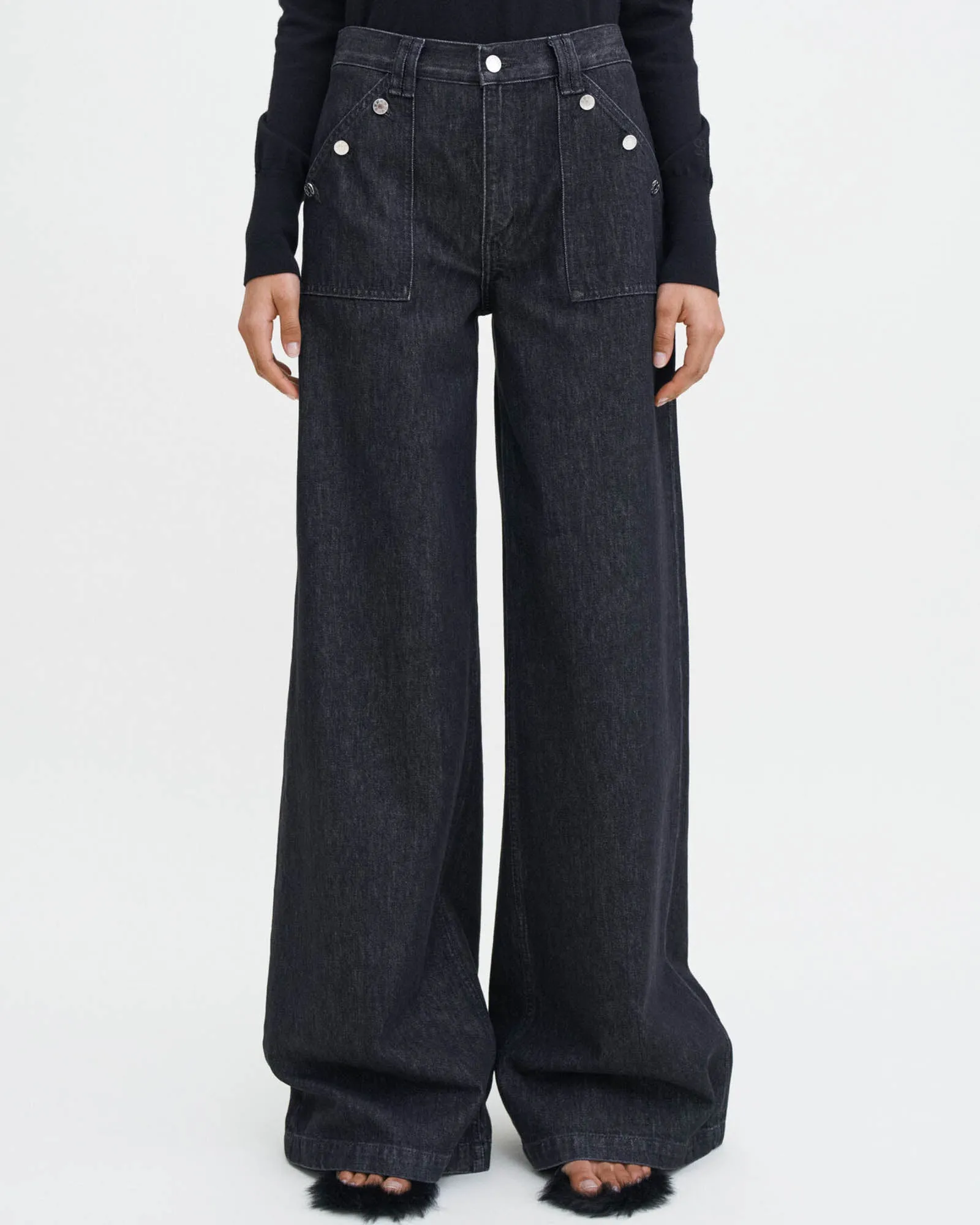 Loose Button Jeans sold by TNT Fashion