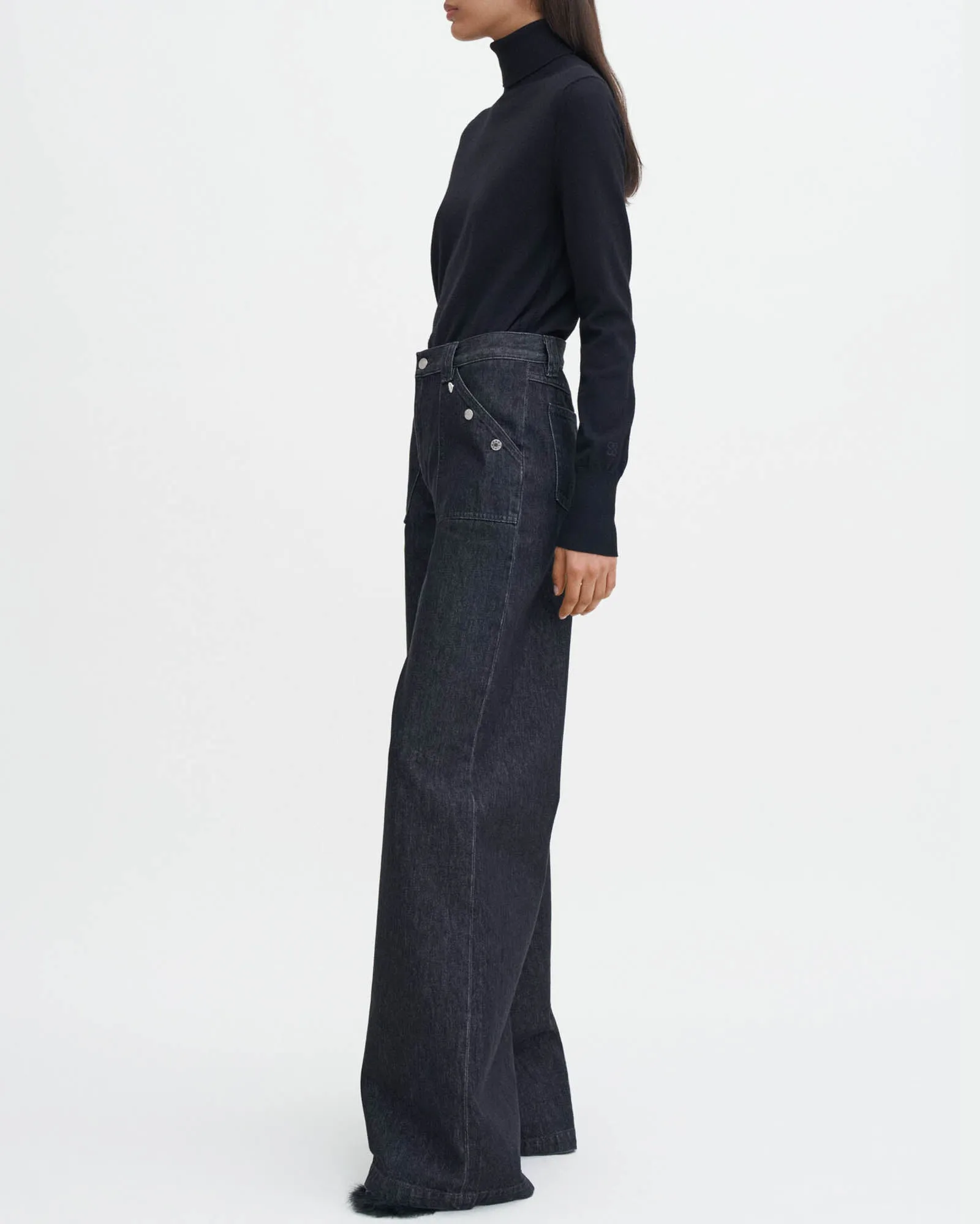 Loose Button Jeans sold by TNT Fashion product image thumbnail 4